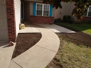 Precise edging services by CJT Lawncare in Normal and surrounding communities.